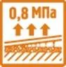 прочность сцепления - 0,8 МПа